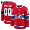 Barn Ishockey Montreal Canadiens tröja med eget tryck Fanatics Premium 2024-25 Röd Hemma